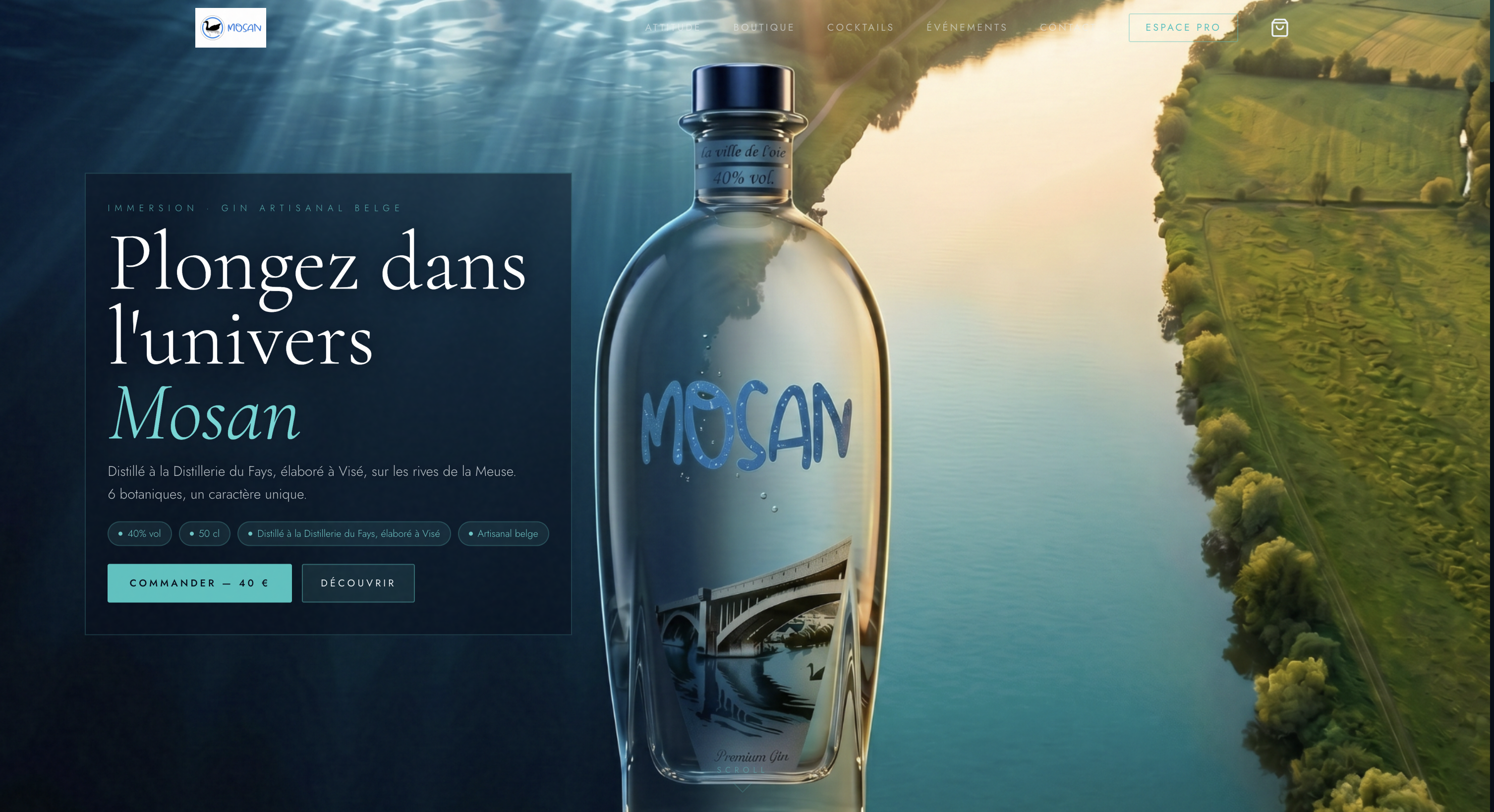 Mosan Gin — Maison de spiritueux · Belgique